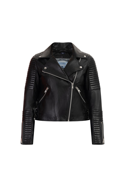 DreiMaster Vintage Damen Leder Bikerjacke