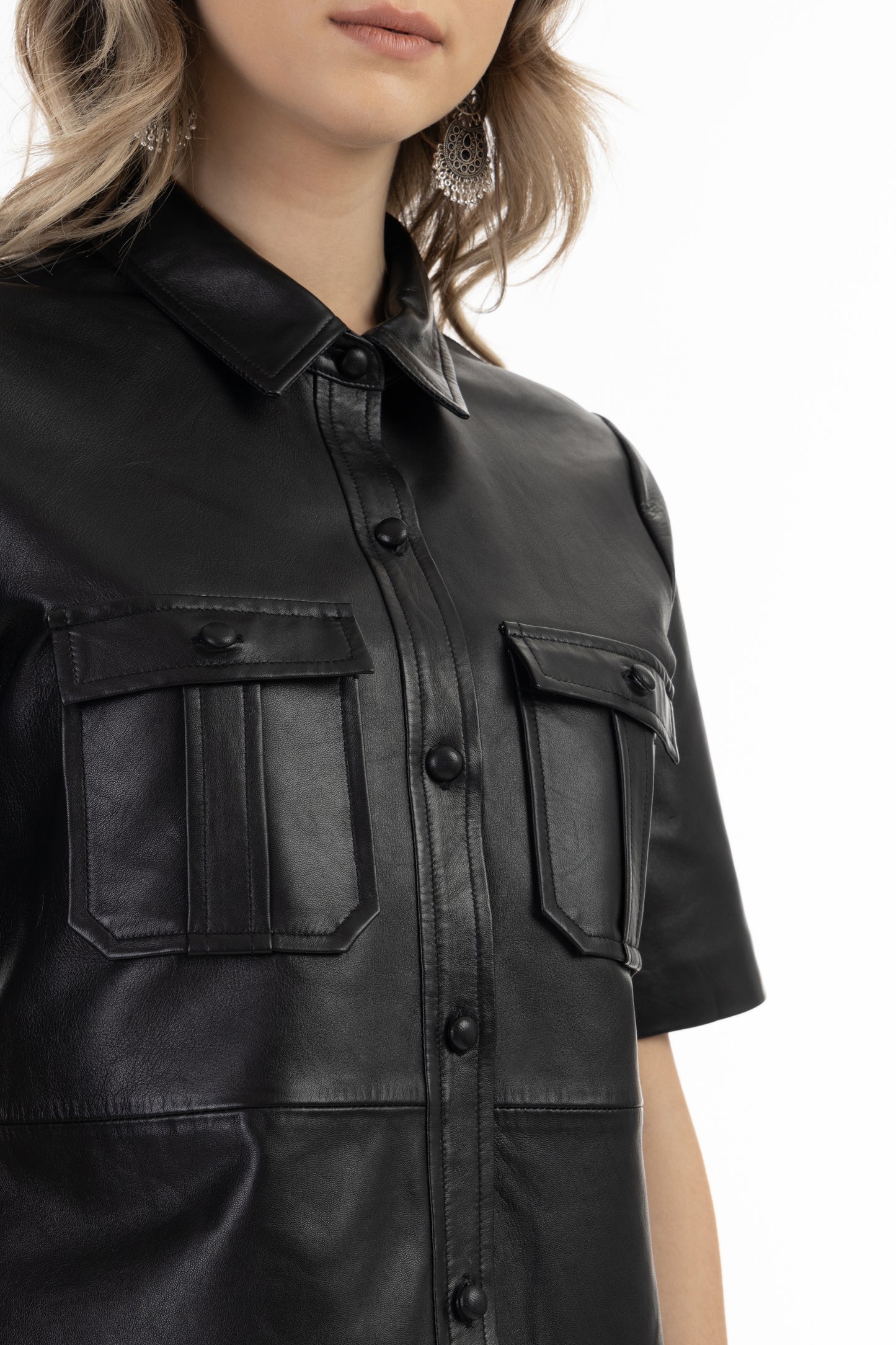 DreiMaster Vintage Women's Leather Shirt