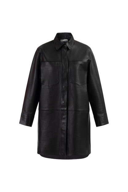 DreiMaster Vintage koszula skórzana damska