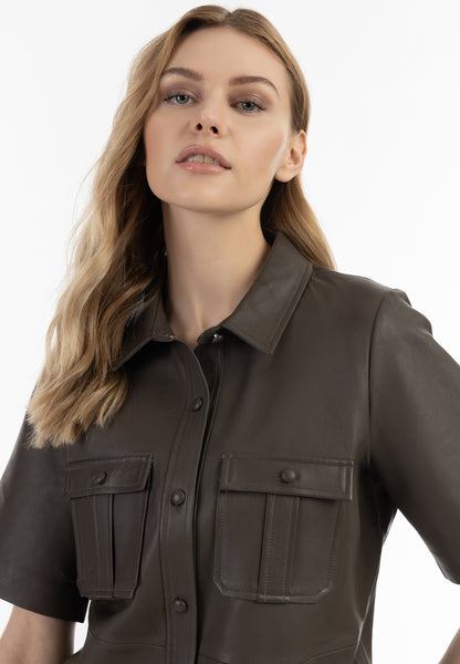 DreiMaster Vintage Women's Leather Shirt