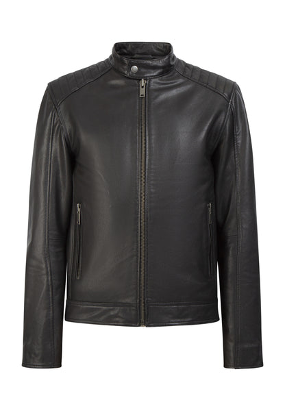 DreiMaster Vintage męska kurtka skórzana w stylu biker