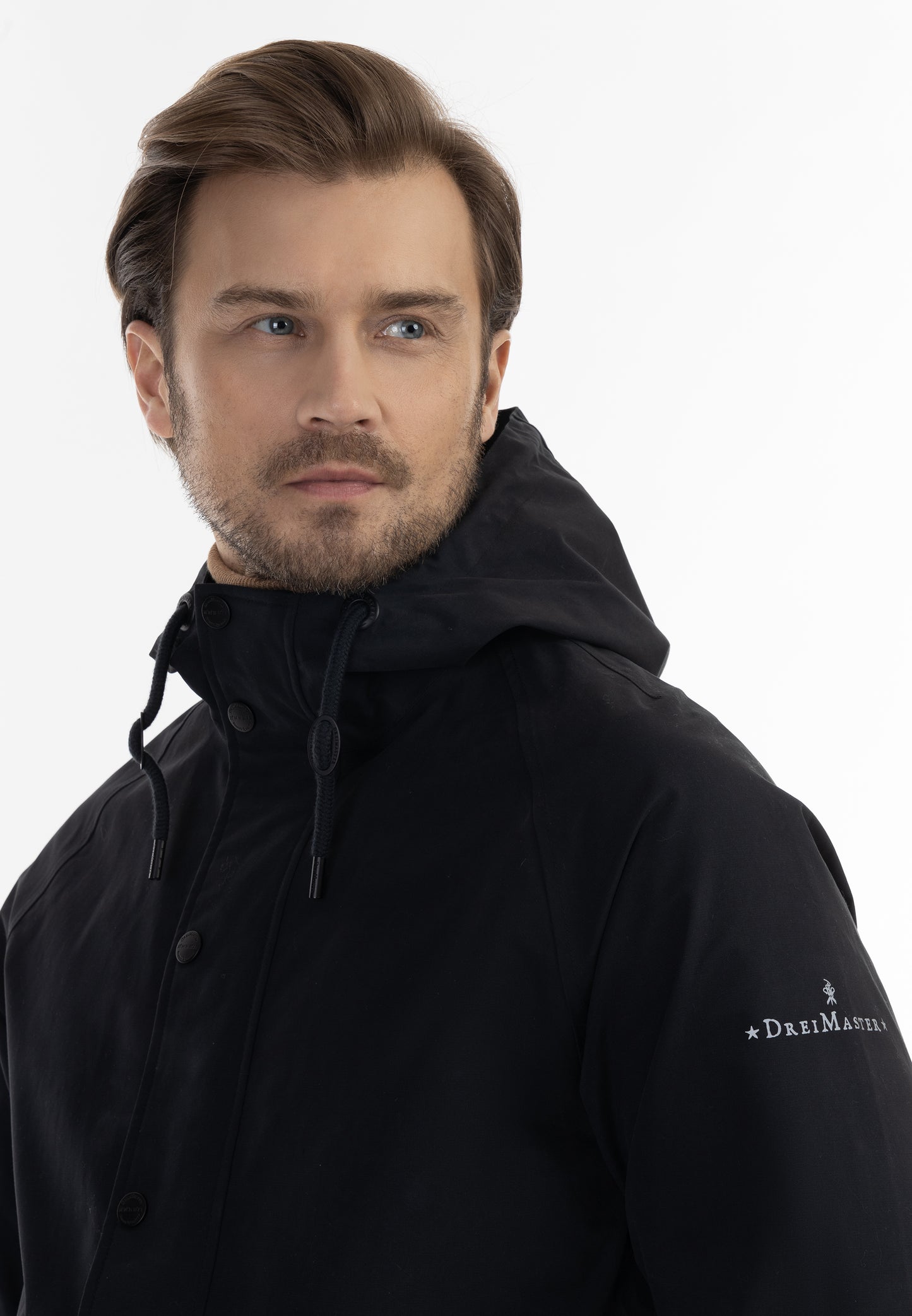DreiMaster Klassik Herren Parka + Einkaufstasche – SET