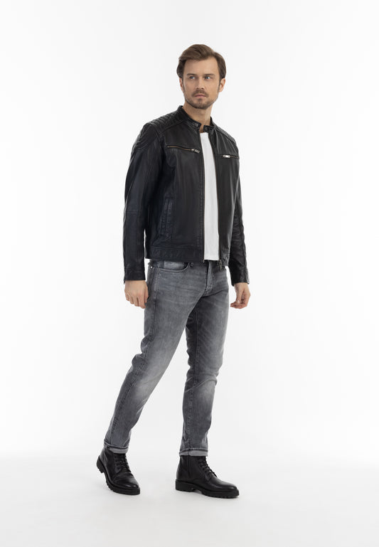 DreiMaster Vintage Herren Lederjacke