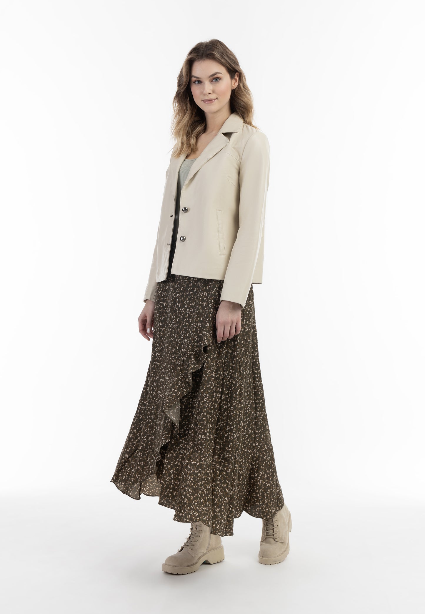 DreiMaster Vintage damska skórzana marynarka