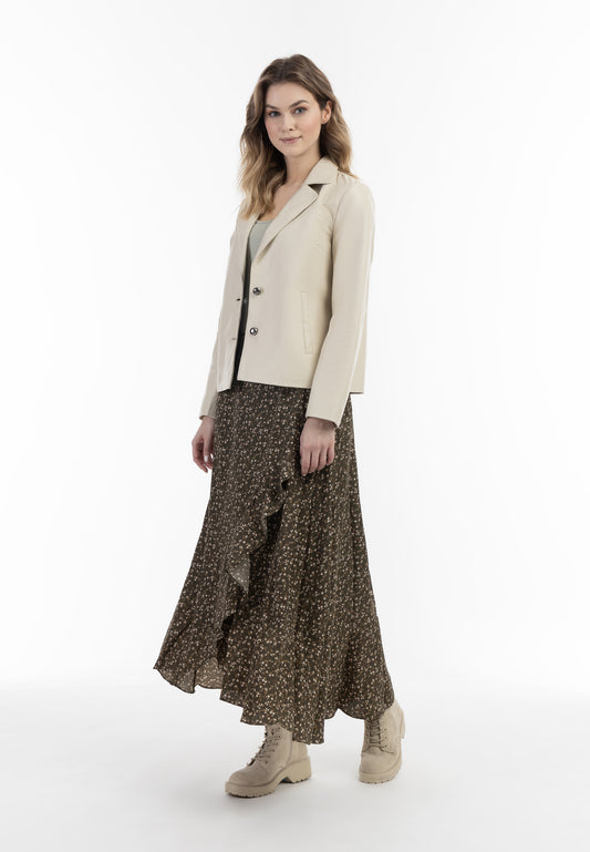 DreiMaster Vintage Damen Leder Blazer