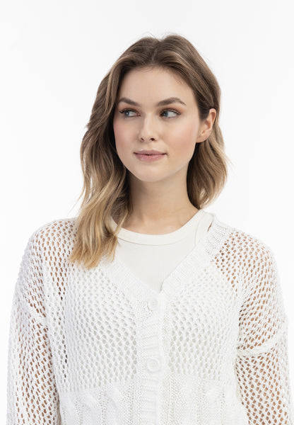 Weitmaschige Strickjacke