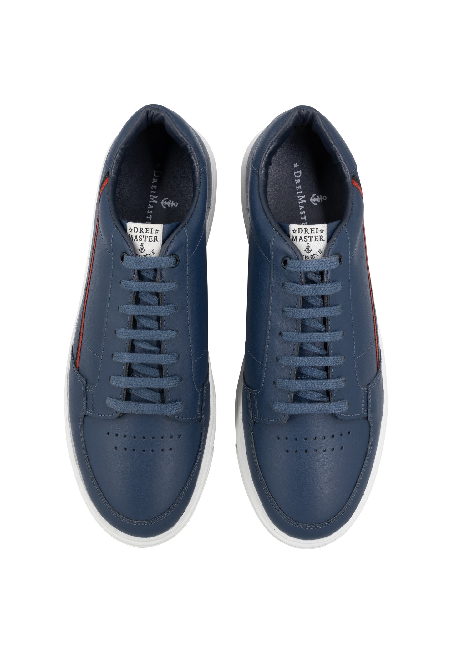 DreiMaster Maritim Men's Leather Sneakers - Schmuddelwedda Shop
