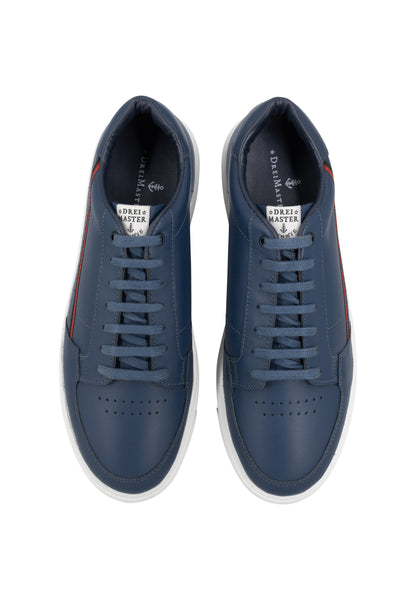 DreiMaster Maritim Men's Leather Sneakers - Schmuddelwedda Shop