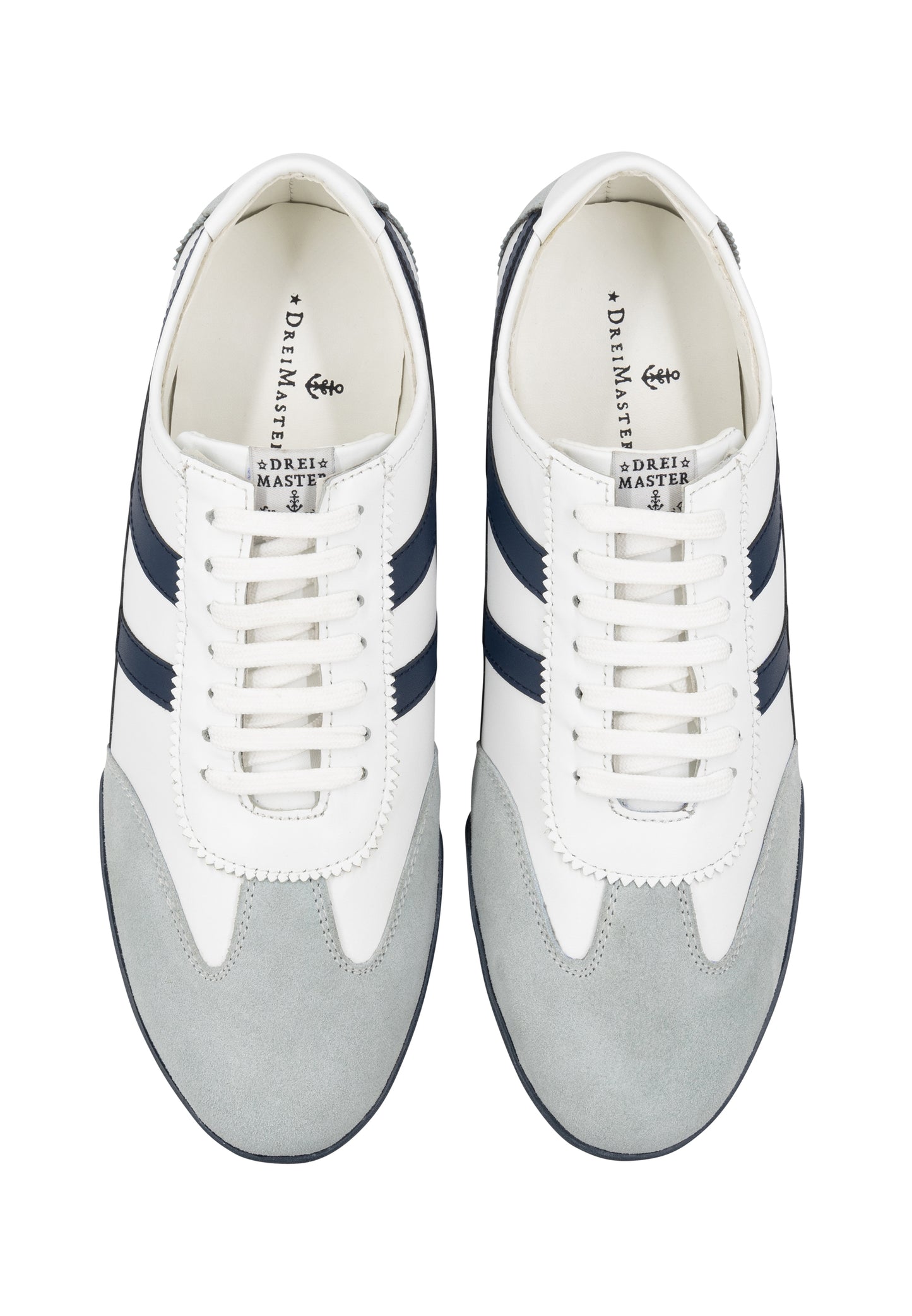 DreiMaster Maritim Men's Leather Sneakers - Schmuddelwedda Shop