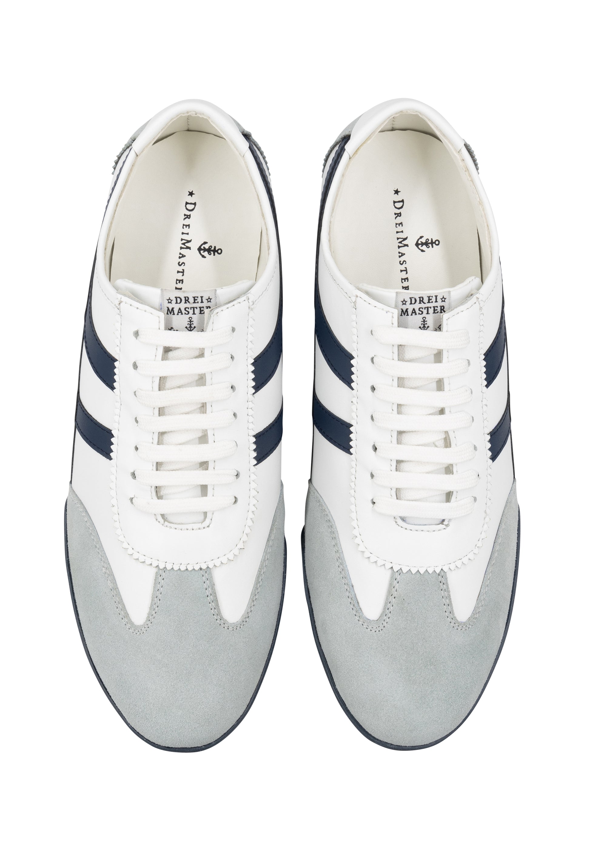 DreiMaster Maritim Men's Leather Sneakers - Schmuddelwedda Shop