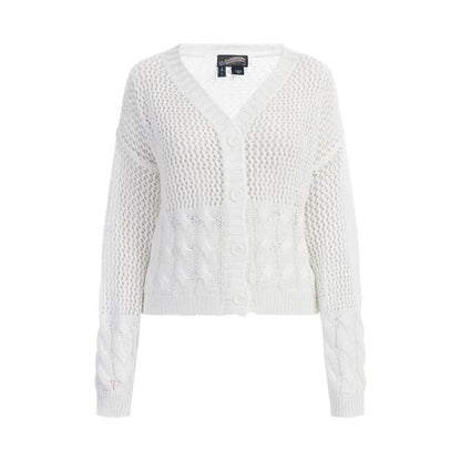 Weitmaschige Strickjacke