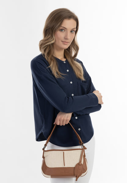 Dreimaster Maritim damska skórzana torba na ramię