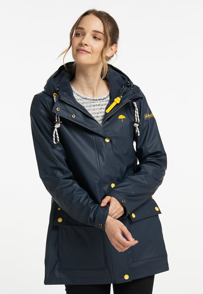 Schmuddelwedda Damen Parka Curry Schmuddelwedda Leichte Jacke Schmuddelwedda Regenjacke Curry