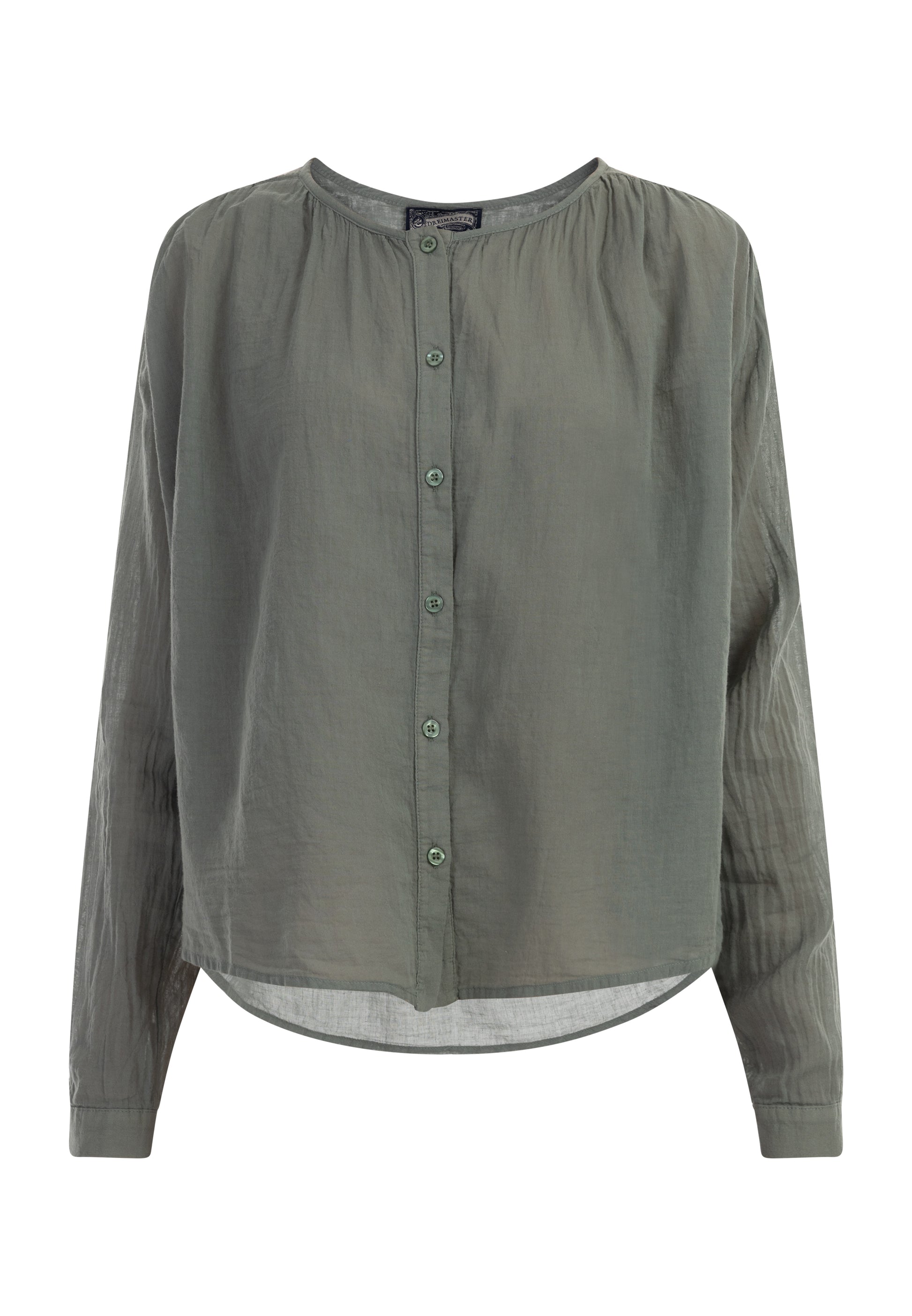 Dreimaster Vintage damska bluzka z długim rękawem