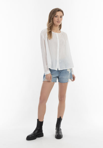 Dreimaster Vintage damska bluzka z długim rękawem