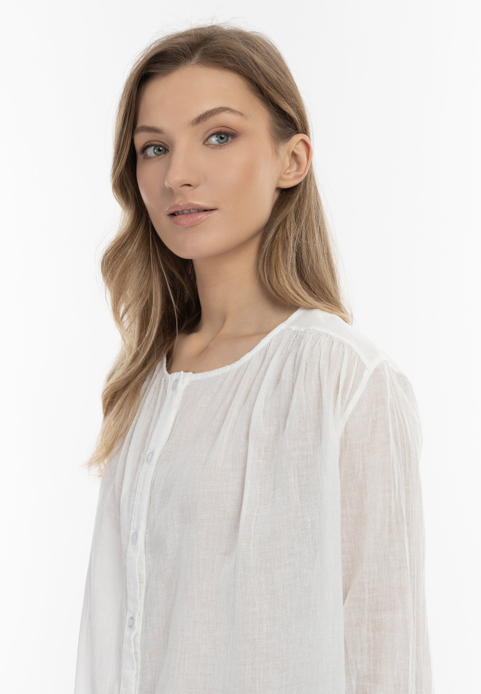 Dreimaster Vintage damska bluzka z długim rękawem