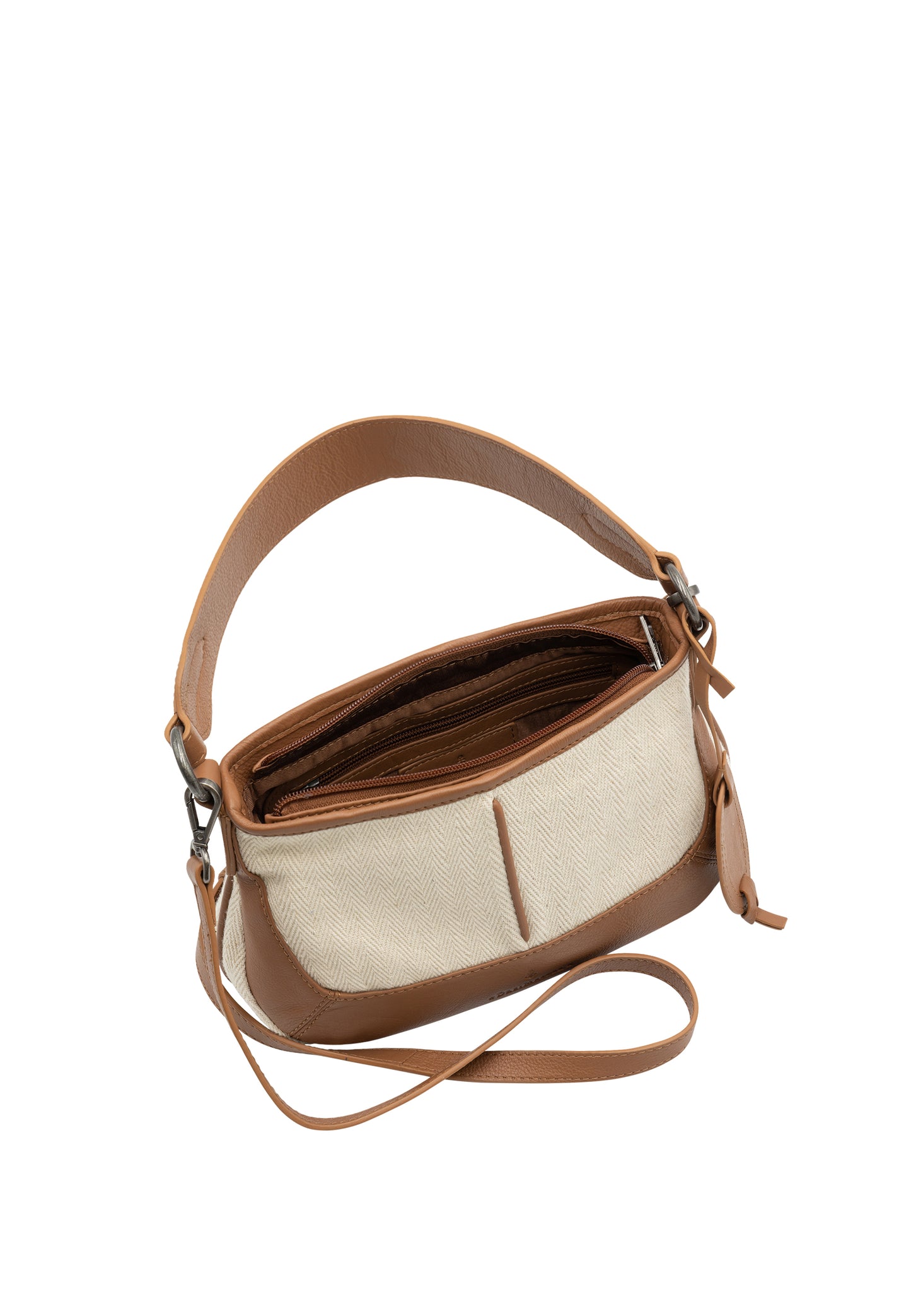 Dreimaster Maritim damska skórzana torba na ramię