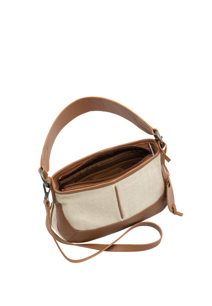 Dreimaster Maritim damska skórzana torba na ramię