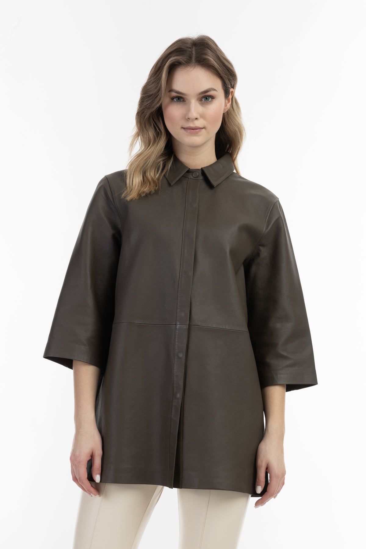 DreiMaster Vintage Women's Lederhemd