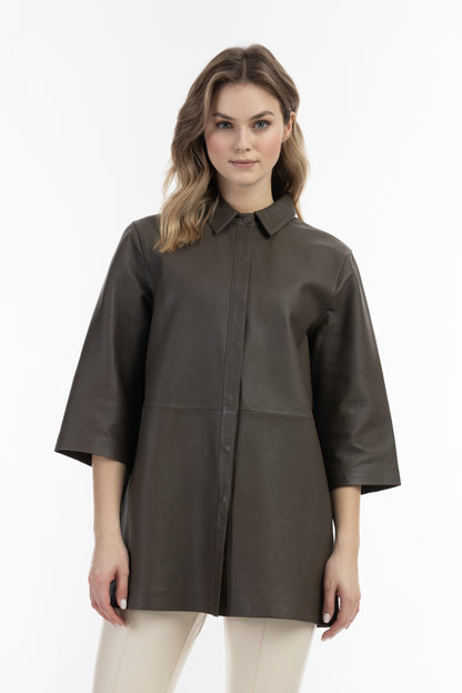 DreiMaster Vintage Women's Lederhemd
