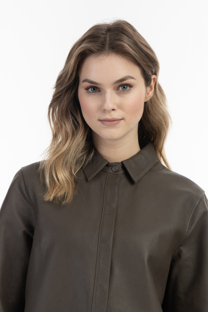 DreiMaster Vintage Women's Lederhemd