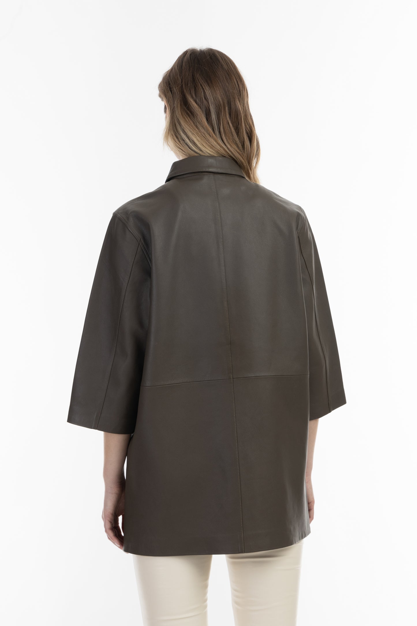 DreiMaster Vintage koszula skórzana damska