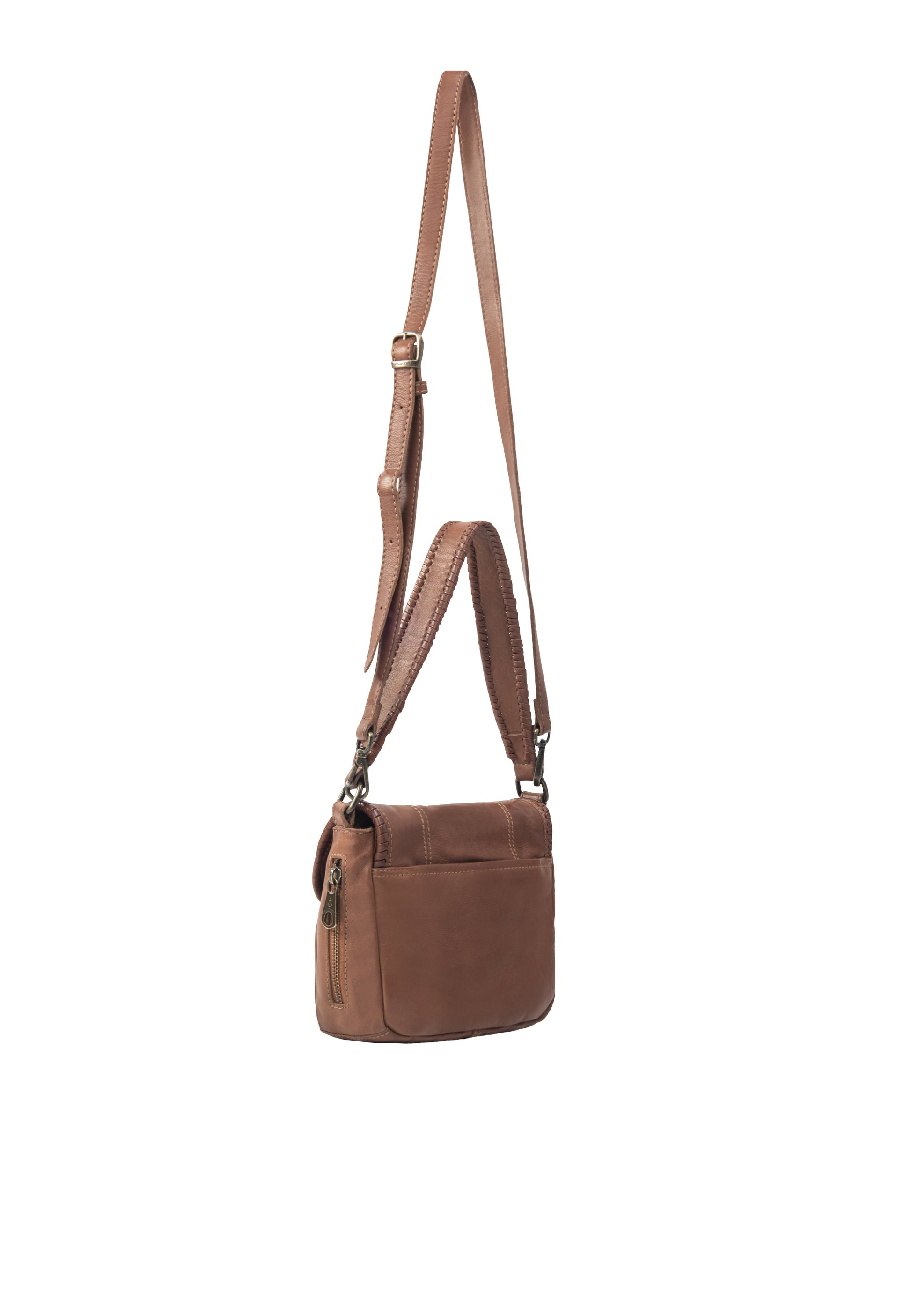 DreiMaster Vintage Women's Schultertasche aus Leder