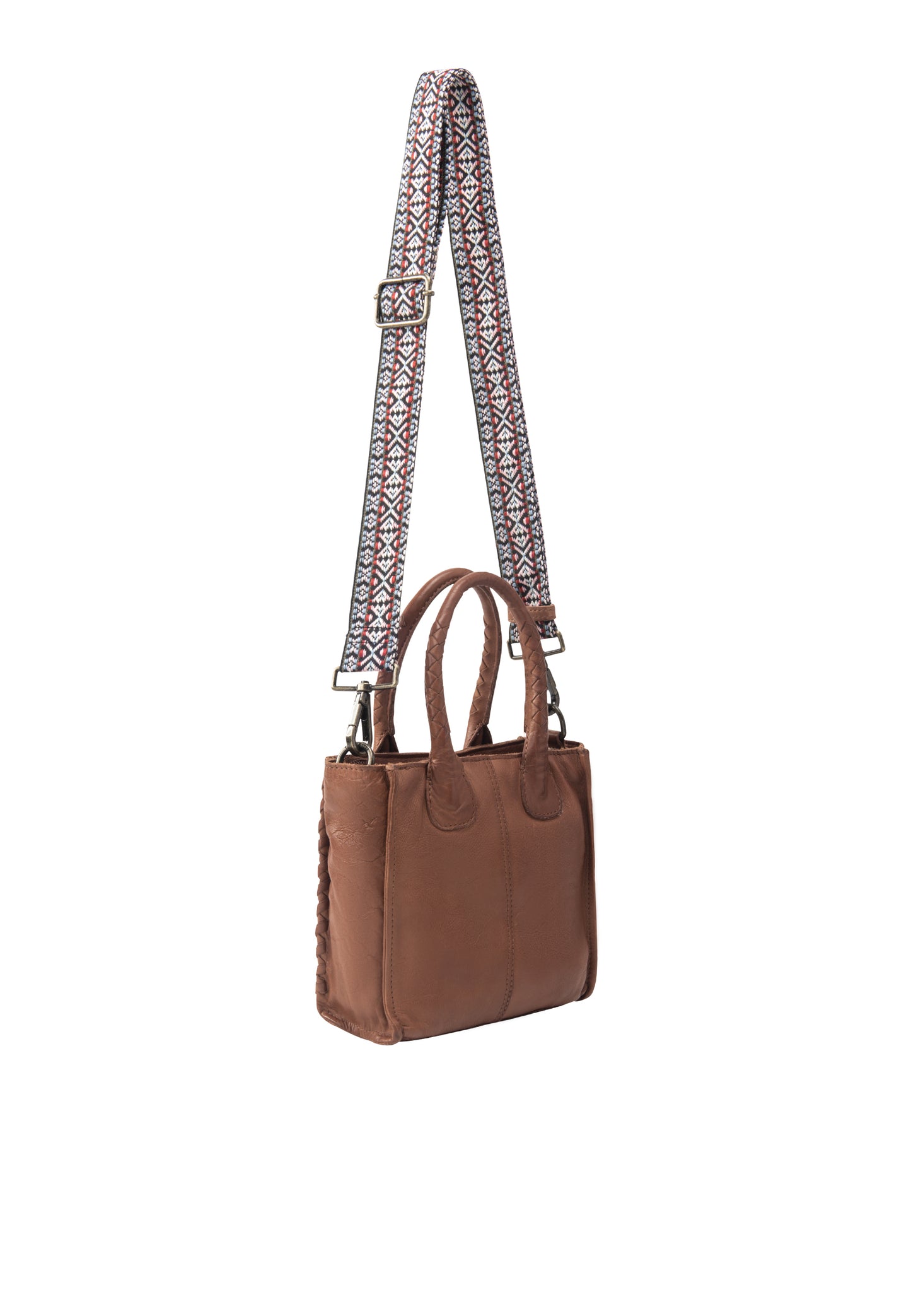 DreiMaster Vintage Damen-Henkeltasche aus Leder