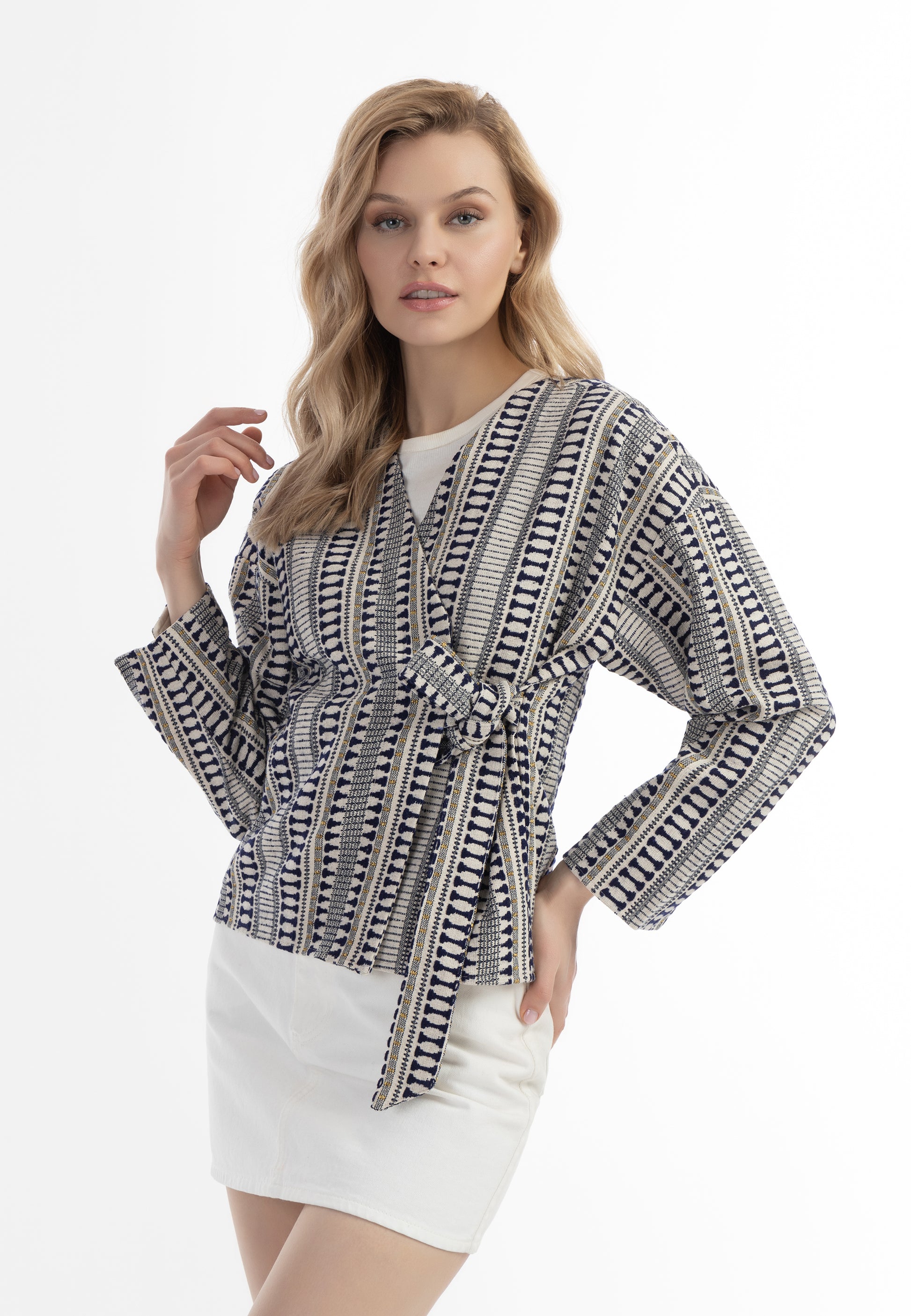 DreiMaster Vintage Damen Wickeljacke