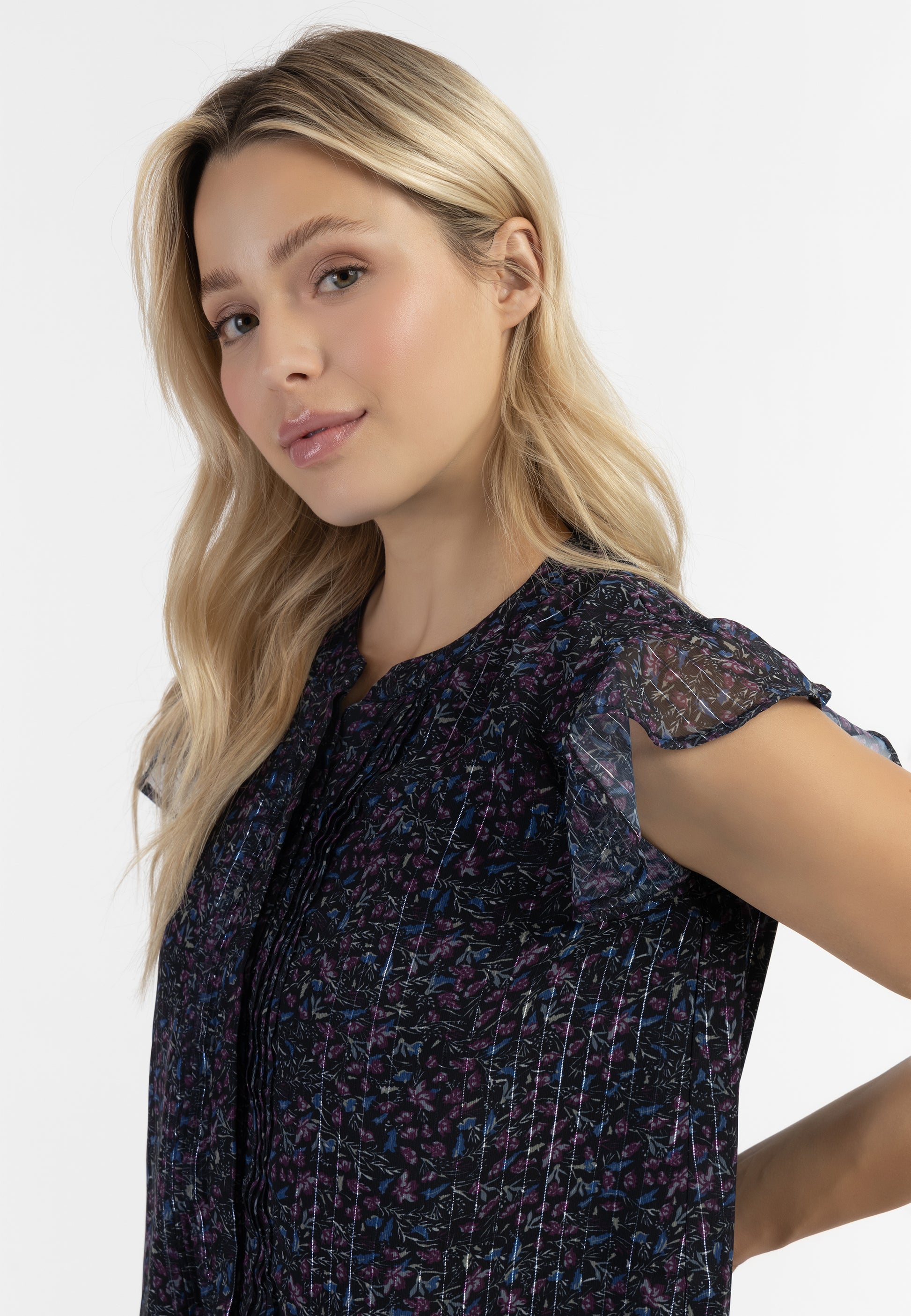 DreiMaster Vintage Women's Blouse Shirt With Ruffle Sleeves - Schmuddelwedda Shop