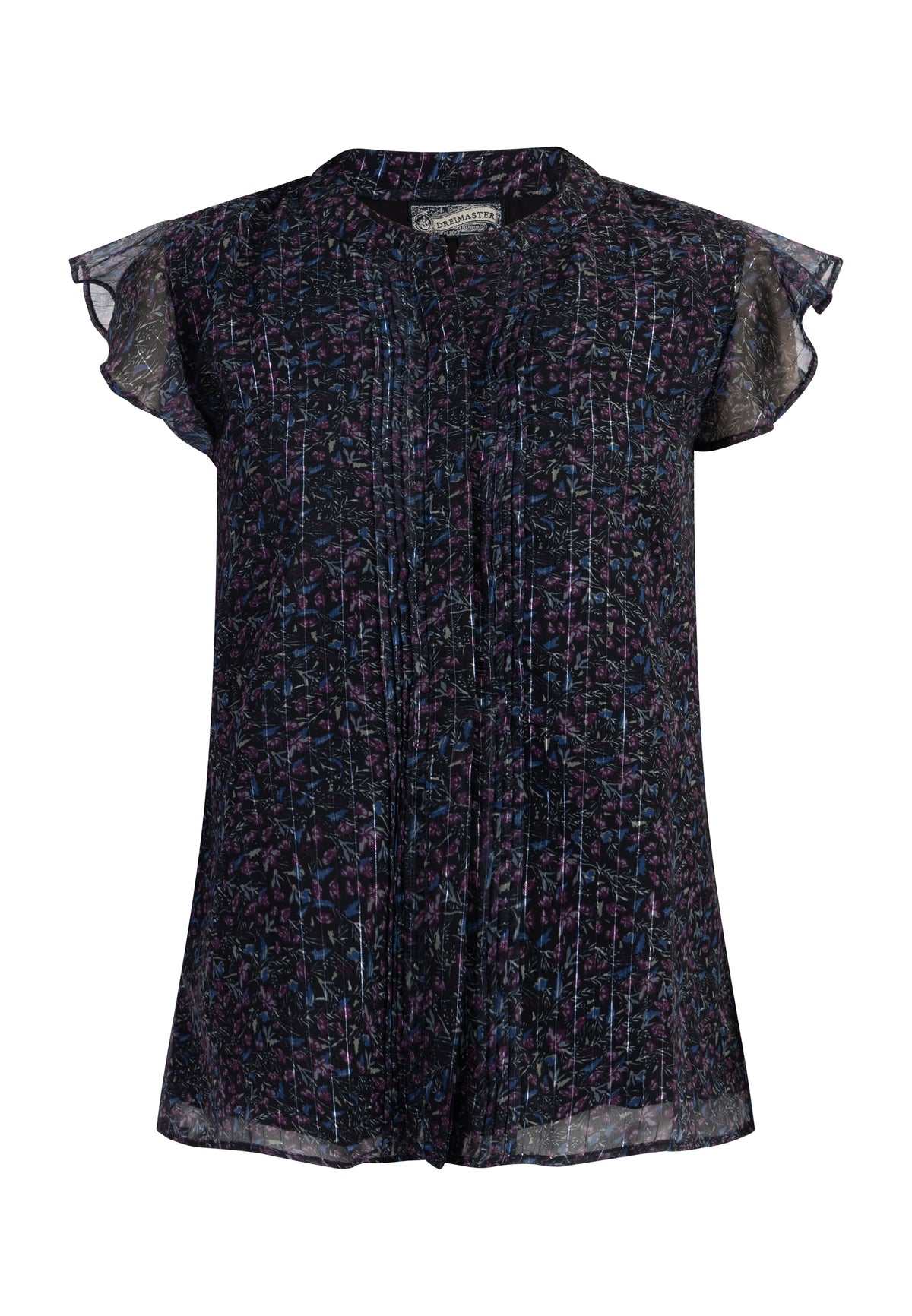 DreiMaster Vintage Women's Blusenshirt mit Rüschenärmeln