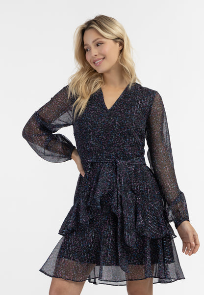Midi Langarmkleid