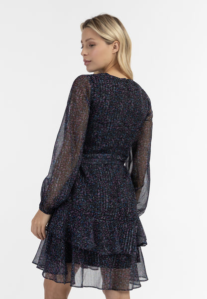 Midi Langarmkleid