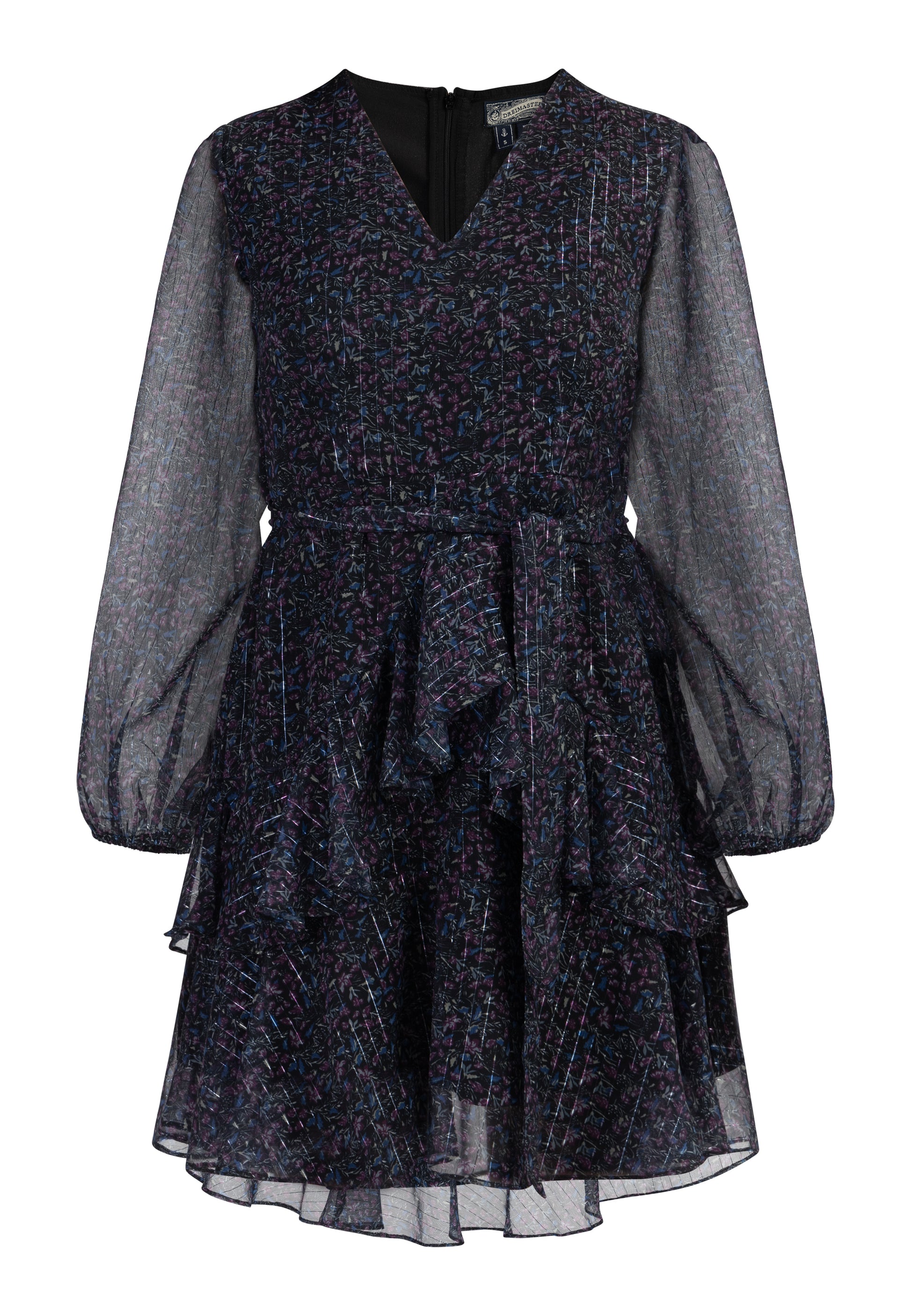 Dreimaster Vintage Women's Midi Long Sleeve Dress - Schmuddelwedda Shop