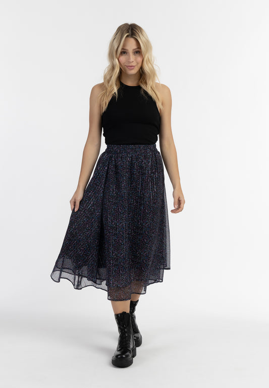 DreiMaster Vintage Women's Midirock mit Blütenprint bridgeport