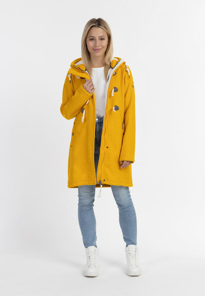 Schmuddelwedda Damen Strickfleece-Dufflecoat