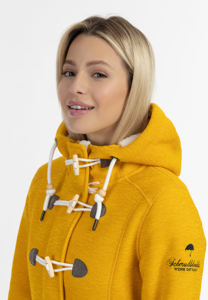 Schmuddelwedda Damen Strickfleece-Dufflecoat