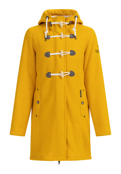 Schmuddelwedda Damen Strickfleece-Dufflecoat