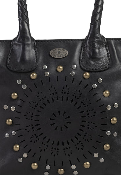 DreiMaster Vintage Damen-Henkeltasche aus Leder