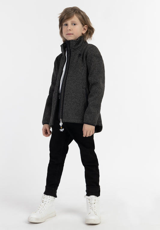 Schmuddelwedda Boys' Strickfleecejacke + Tagesrucksack - SET