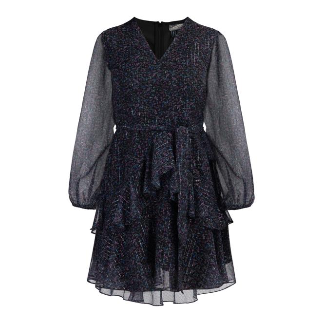 Midi Langarmkleid