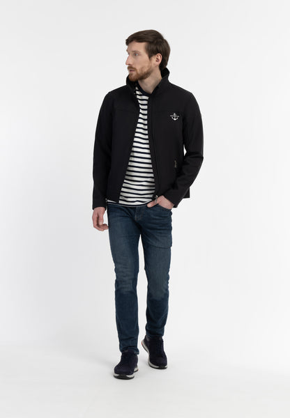 DreiMaster Maritim Herren-Softshelljacke – recyceltes Material
