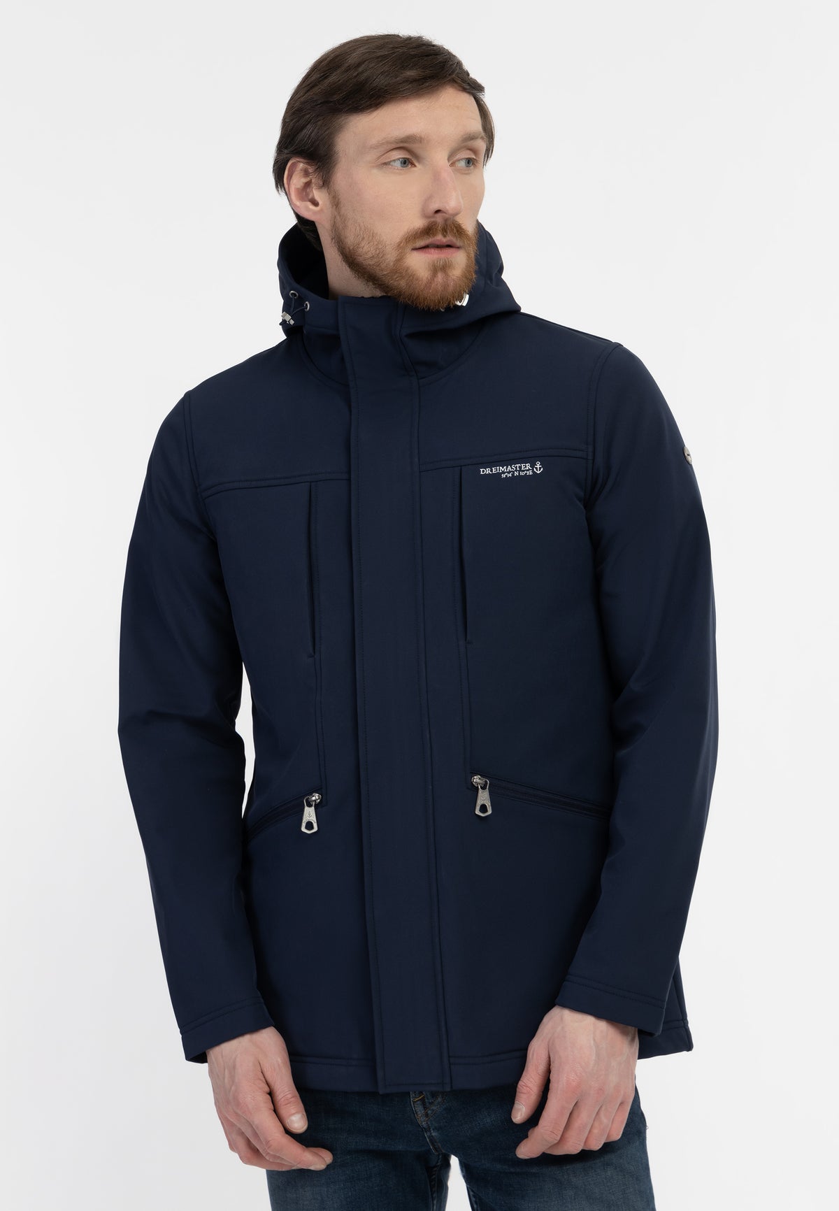 DreiMaster Maritim Men's Softshelljacke - recyceltes Material