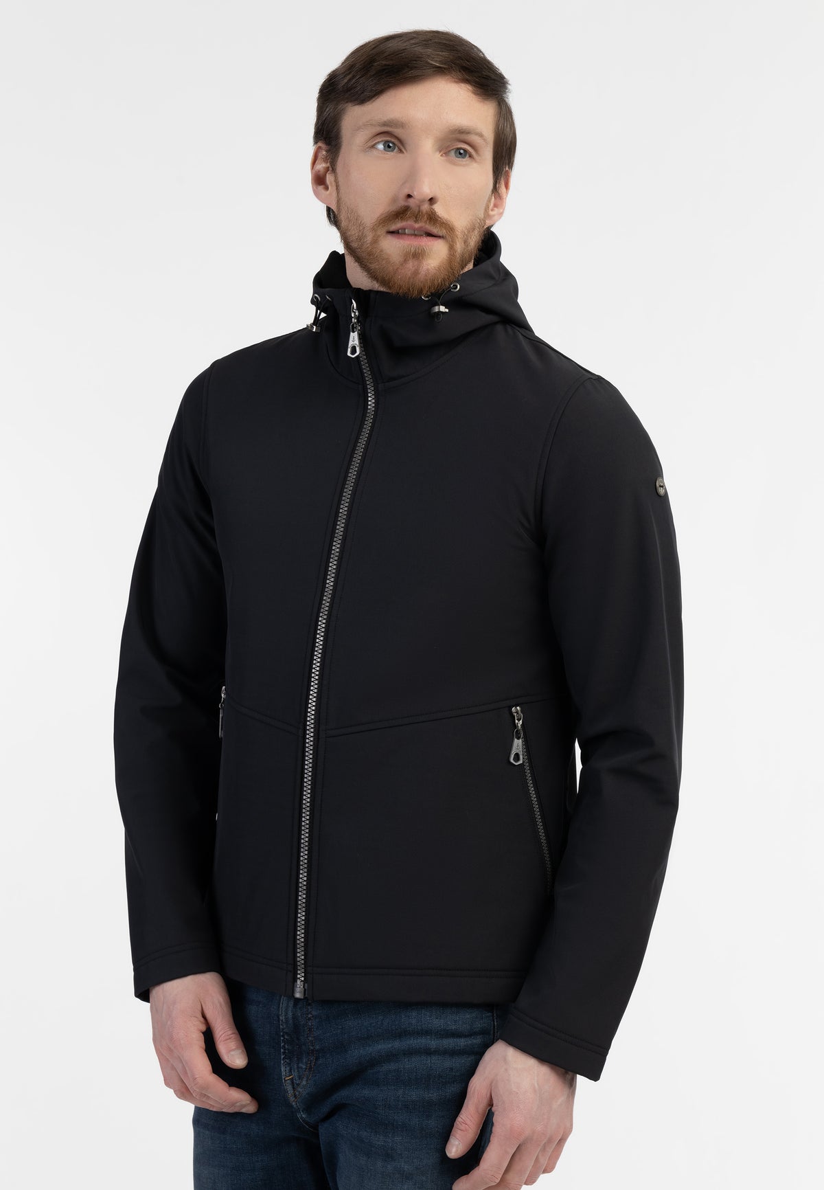 DreiMaster Maritim Herren-Softshelljacke – recyceltes Material