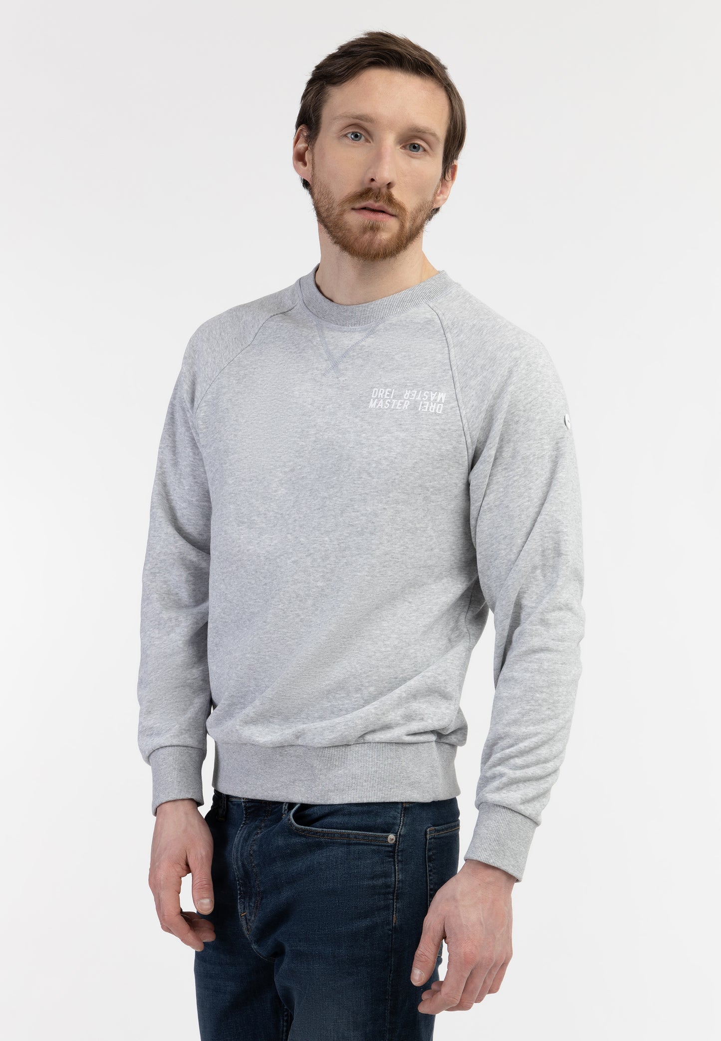 DreiMaster Maritim Herren Sweatshirt mit Rundhalsausschnitt