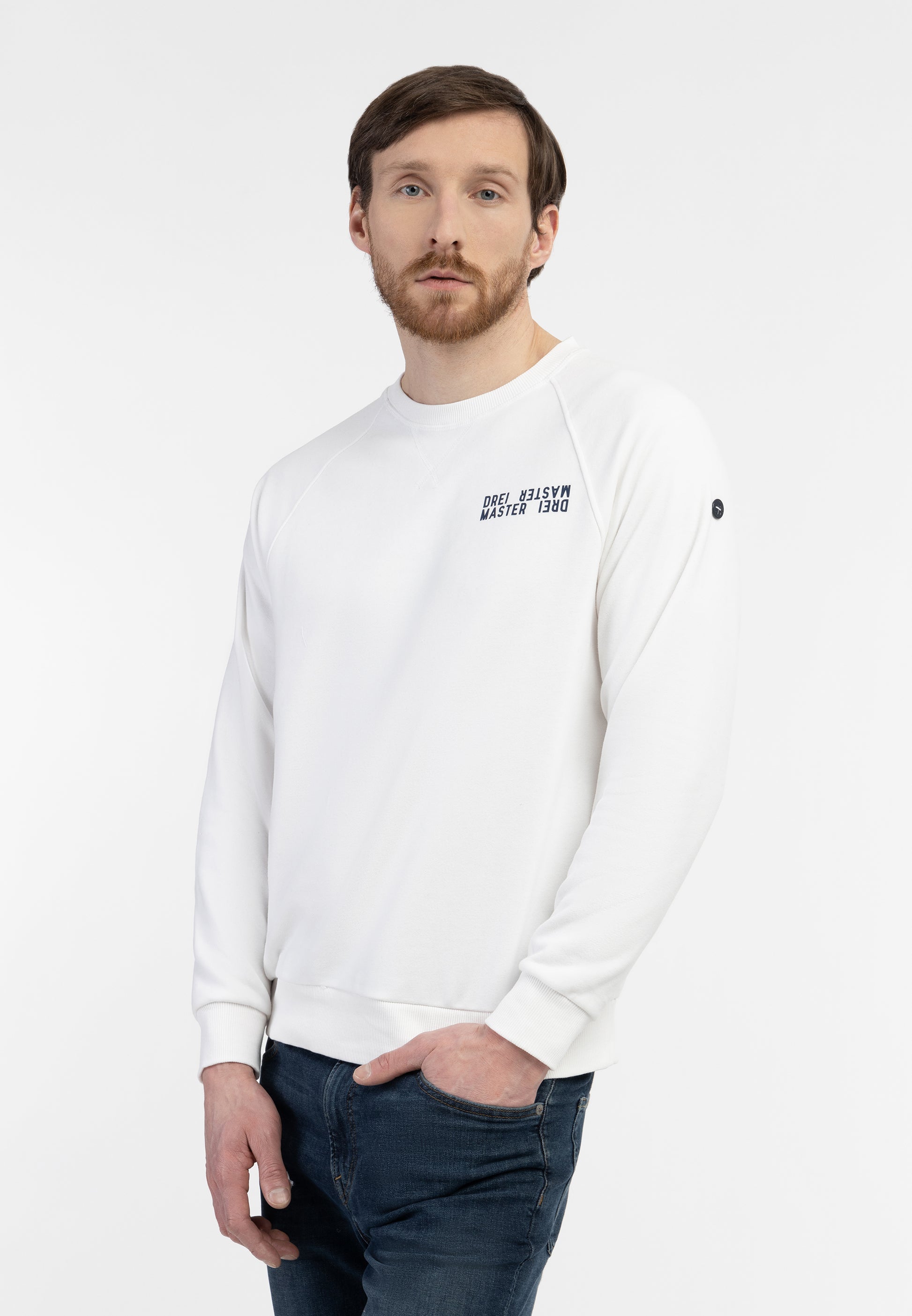DreiMaster Maritim Herren Sweatshirt mit Rundhalsausschnitt