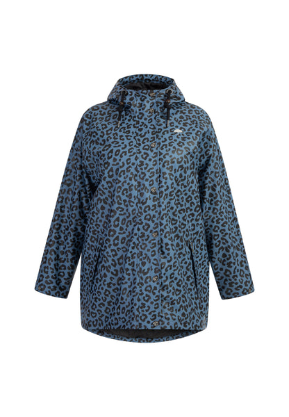 Schmuddelwedda Women's Plus Size Raincoat With Leopard Print Schmuddelwedda