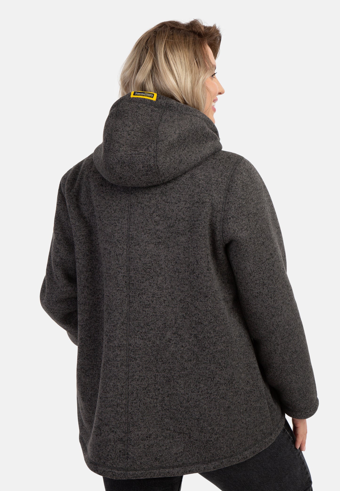 Schmuddelwedda Women's Plus Size Knitted Fleece Jacket Schmuddelwedda