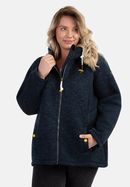 Schmuddelwedda Women's Plus Size Knitted Fleece Jacket Schmuddelwedda