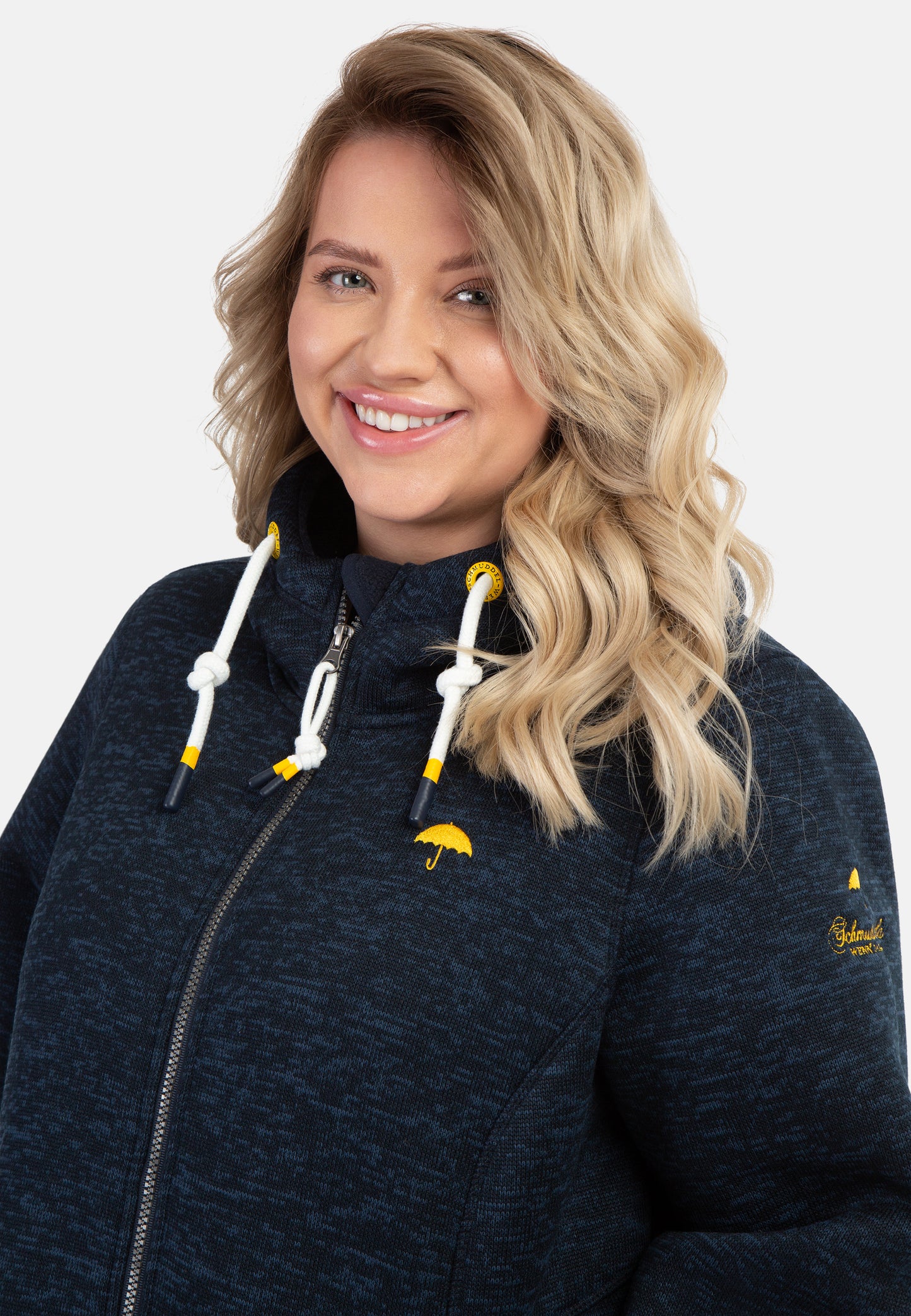 Schmuddelwedda Women's Plus Size Knitted Fleece Jacket Schmuddelwedda